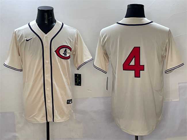 Men's Chicago Cubs #4 Pete Crow-Armstrong Cream Field of Dreams Cool Base Stitched Jersey,We sell and wholesale Men's Chicago Cubs #4 Pete Crow-Armstrong Cream Field of Dreams Cool Base Stitched Jersey on line form chian!